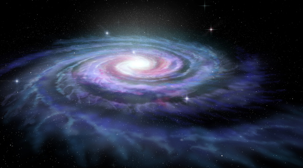 Via Láctea, uma galáxia espiral.