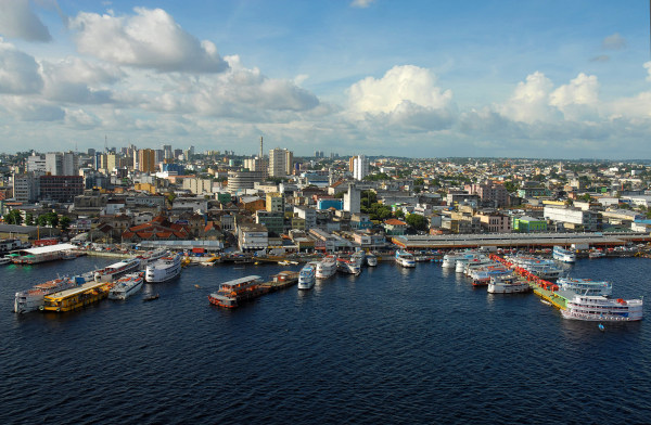 Cidade de Manaus, no Amazonas, uma das cidades que integram a Amazônia Legal.